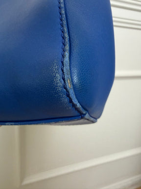 Fendi Blue Leather Mini Peekaboo