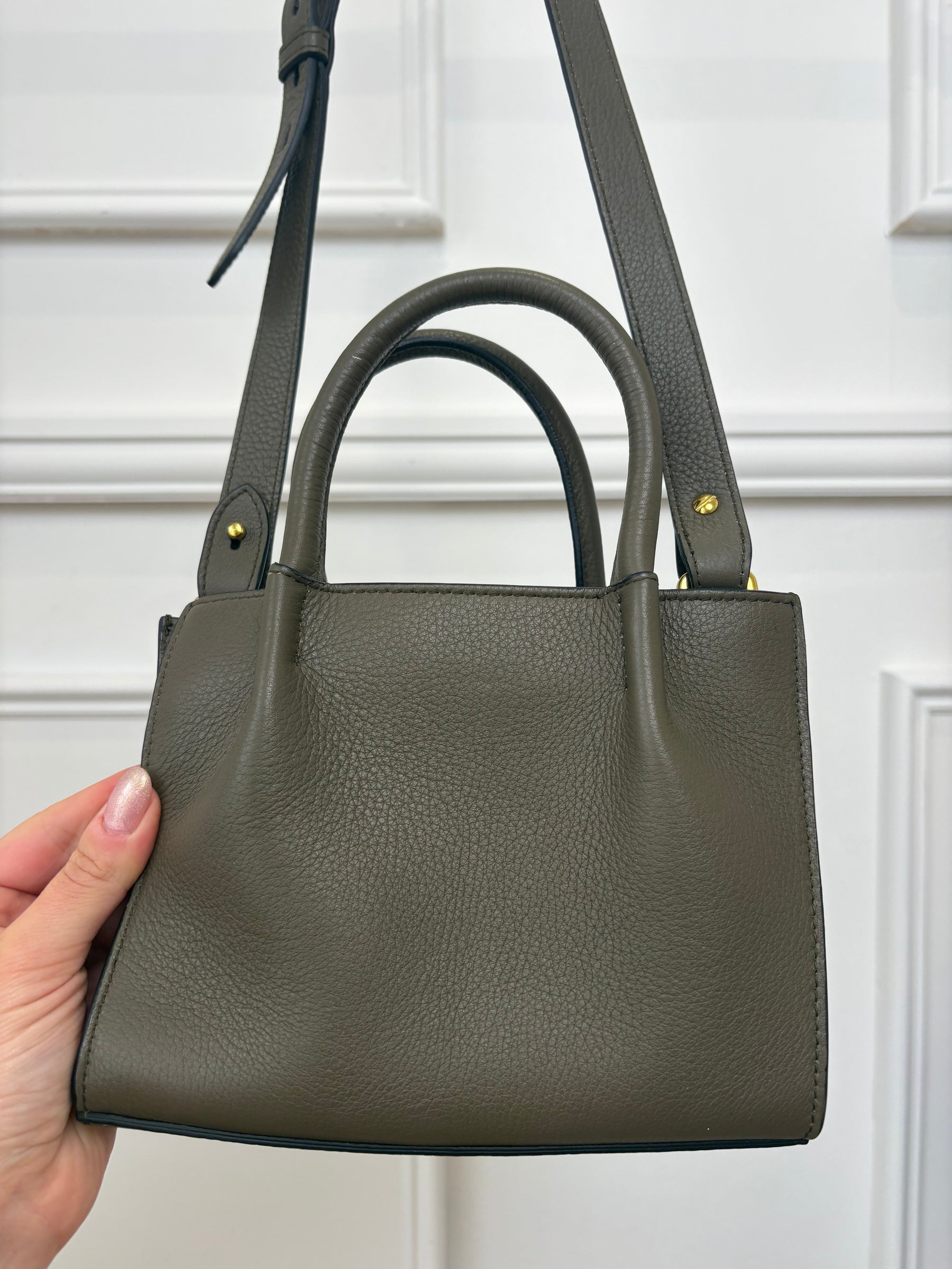 Rylan Dark Taupe Mini Tote Bag