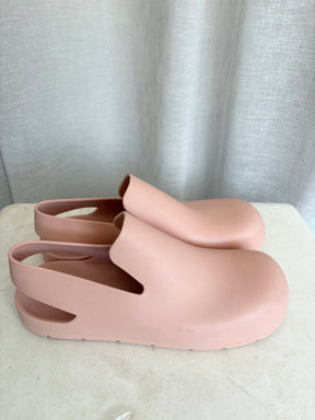 Bottega Veneta Rubber Mules Pink, 36