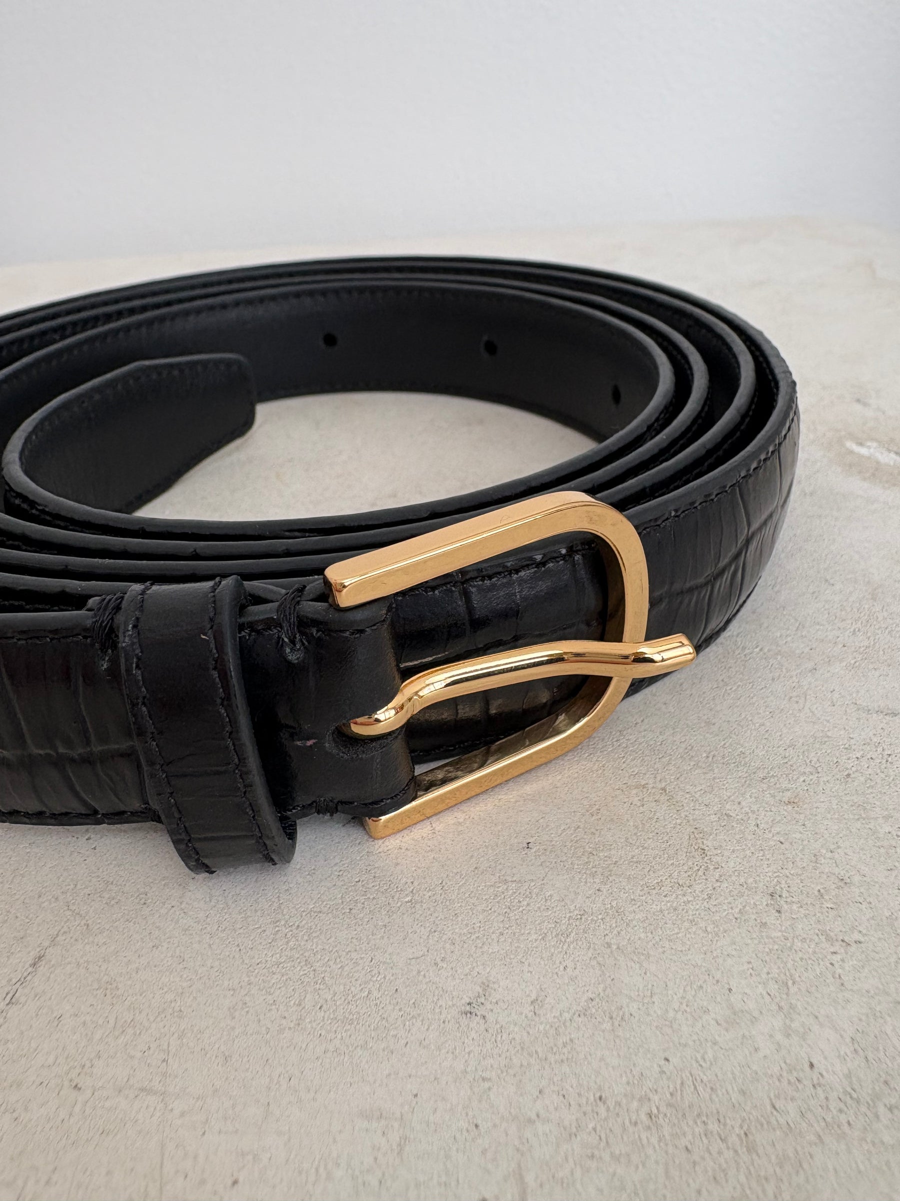 Totéme Croc Effect Wrap Belt