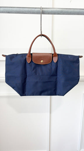 Longchamp Navy Le Pliage Tote Bag