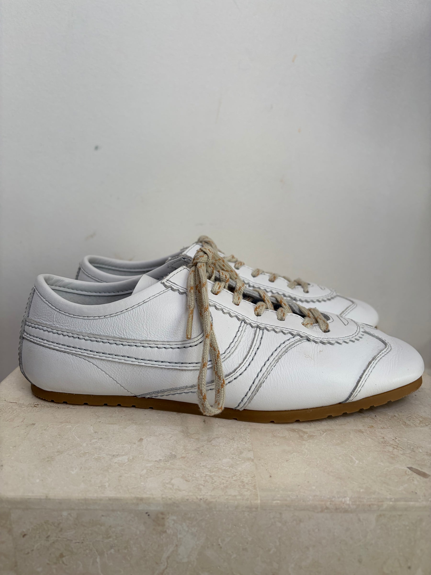 Dries van Noten Pannelled Leather Sneakers, 38