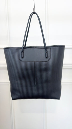 Alexander Wang Black Corrigated Leather Tote