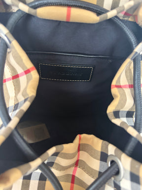 Burberry Heritage Check Canvas Backpack