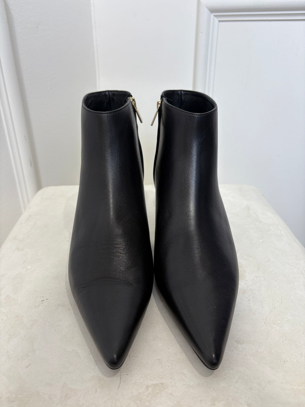 Anine Bing Black Ankle Kitten Heel Boot, 41