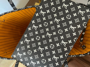 Louis Vuitton Black and Brown Jungle Neverfull MM