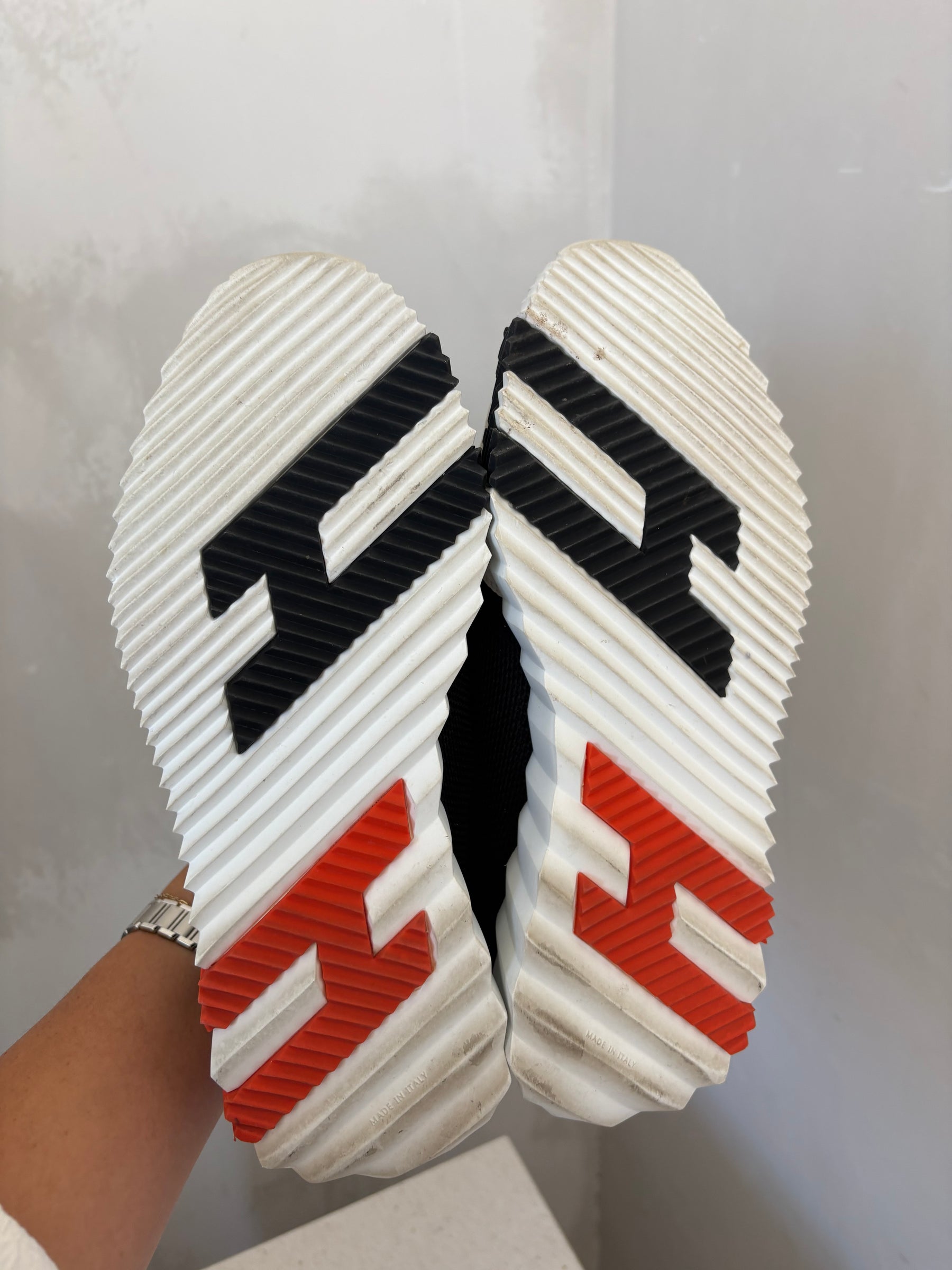 Hermès Black and White Bouncing Sneaker, 39