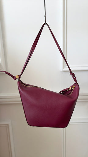 Loewe Mini Hammock Hobo Bag in Maroon