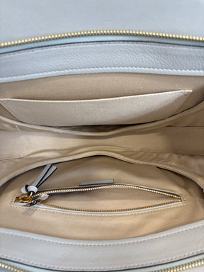 Chloé Blue and Maroon Leather and Suede Medium Pixie Bag