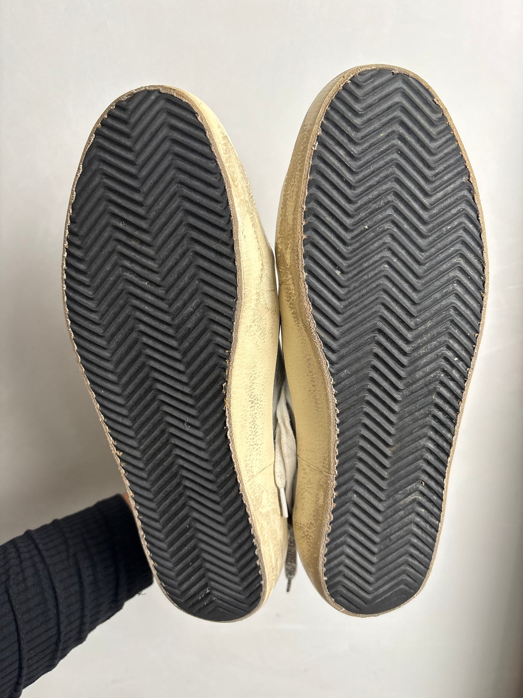 Golden Goose Silver Midstar Sneakers, 40