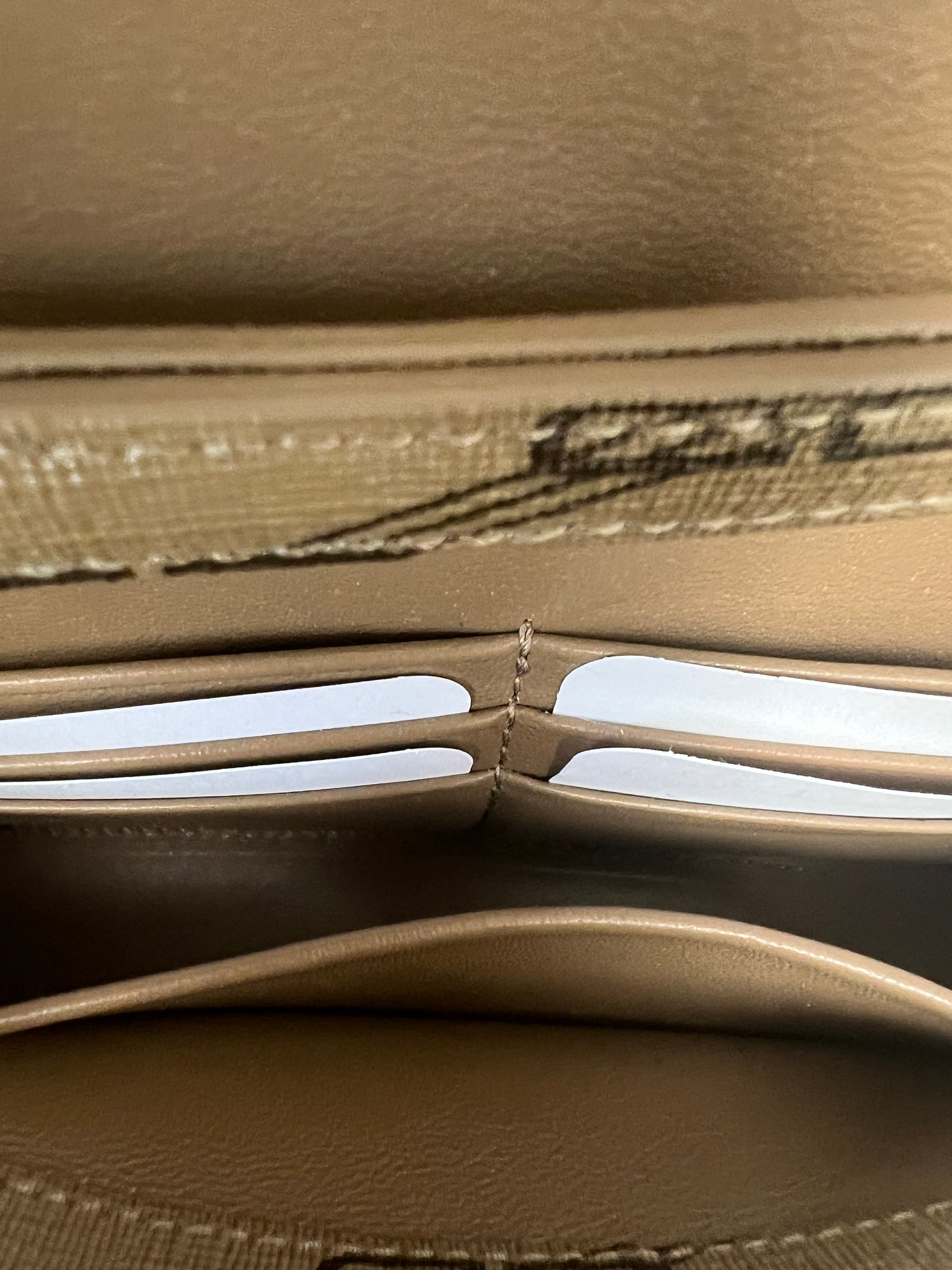 Balenciaga Taupe and Black Leather Monogram Hourglass Mini Bag