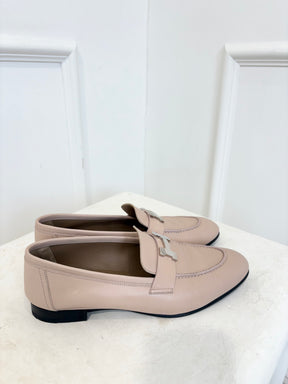 Hermès The Paris Loafer In Blush, 39