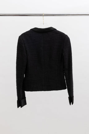 Chanel Black Tweed Paris-Bombay Smoking Jacket, 34 FR