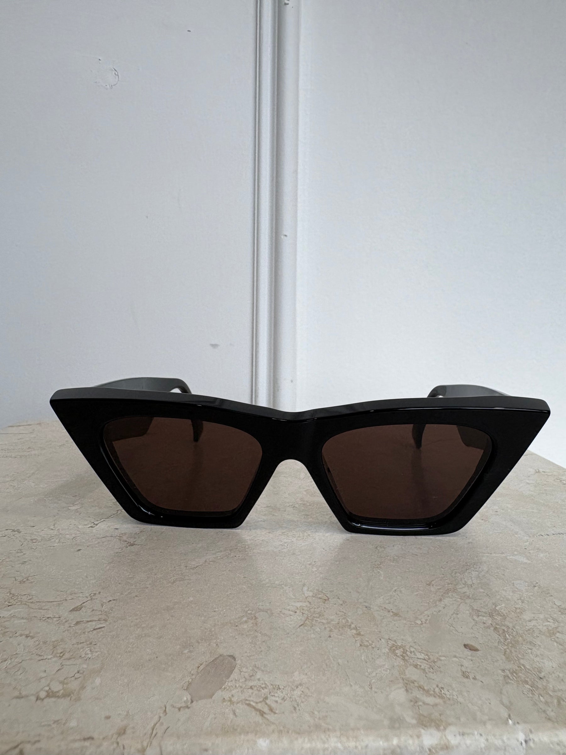 Phoebe Philo Black Peak Cat Eye Sunglasses