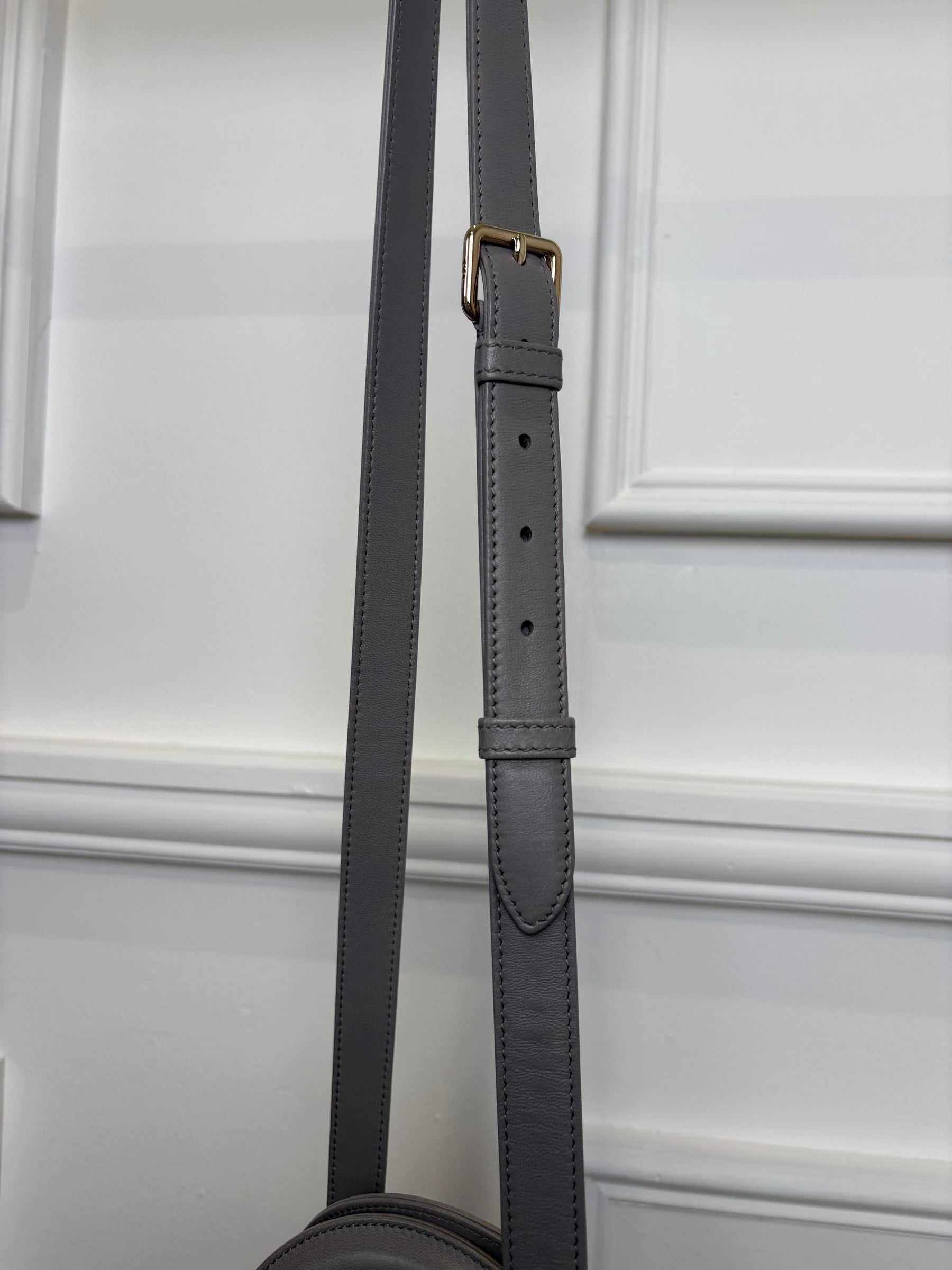 Dior Grey Cannage Quilted Medium Lady Dior