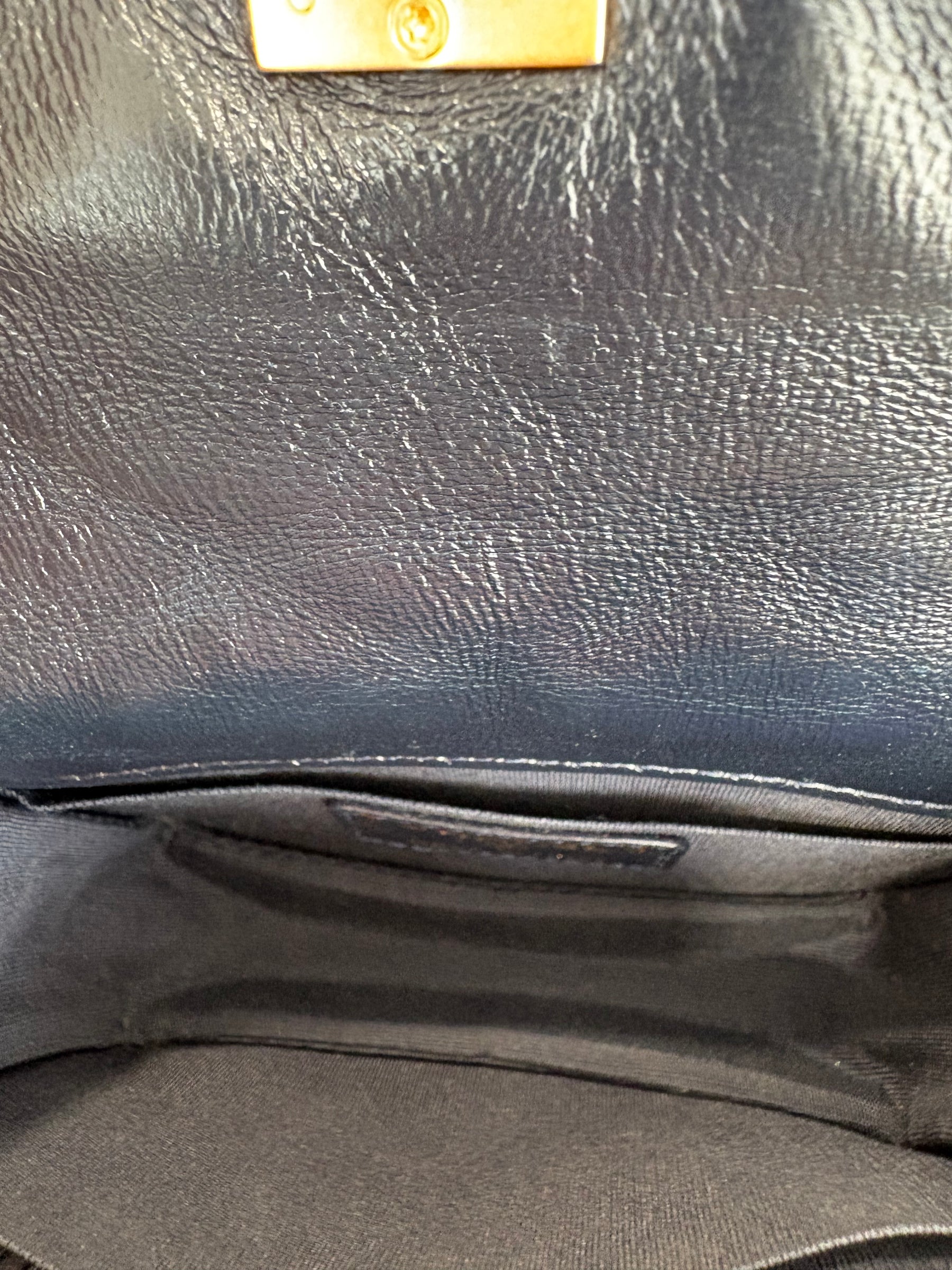 Chanel Navy leather Mini Flap Bag in Lambskin