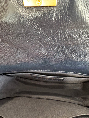 Chanel Navy leather Mini Flap Bag in Lambskin
