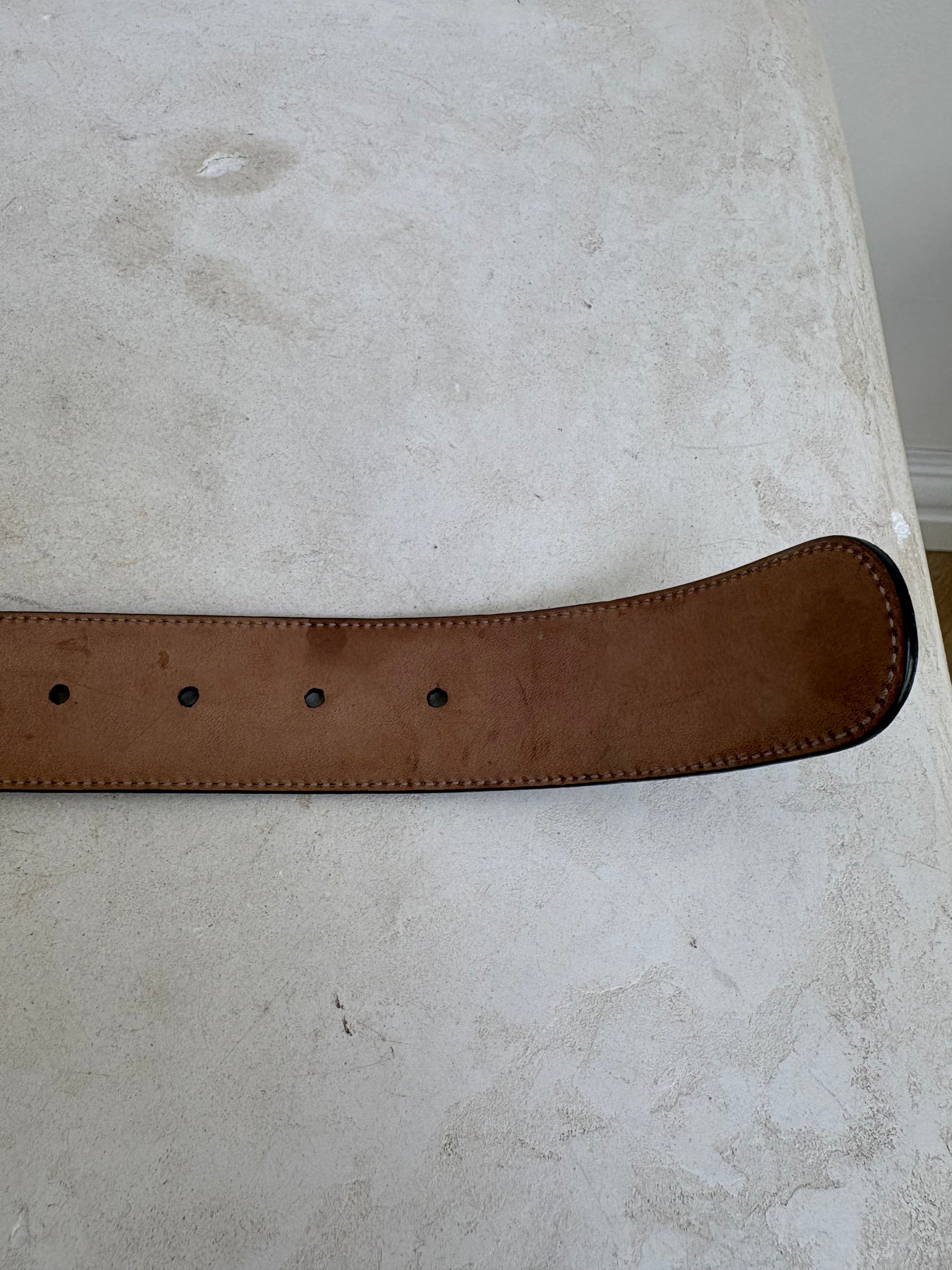 Gucci Black Leather Blondie Belt, 70