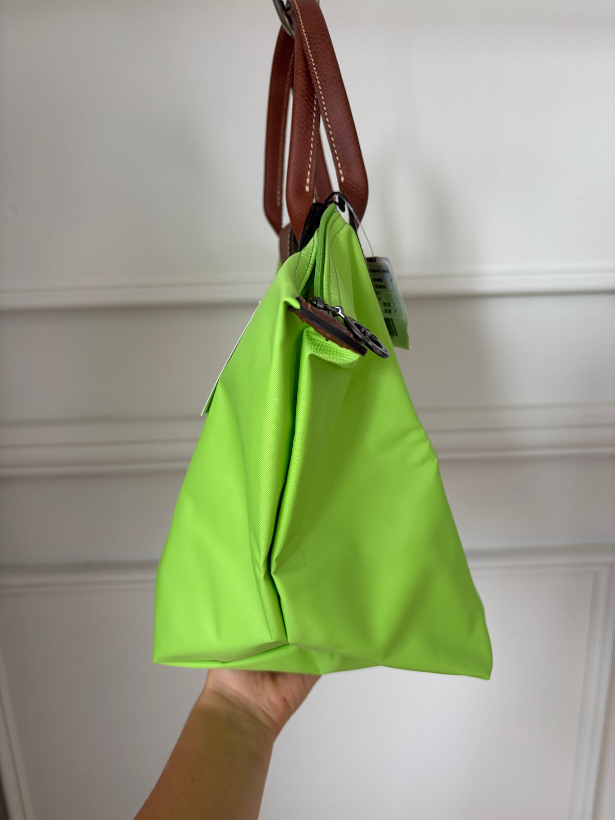 Longchamp Apple Green Le Pliage Tote