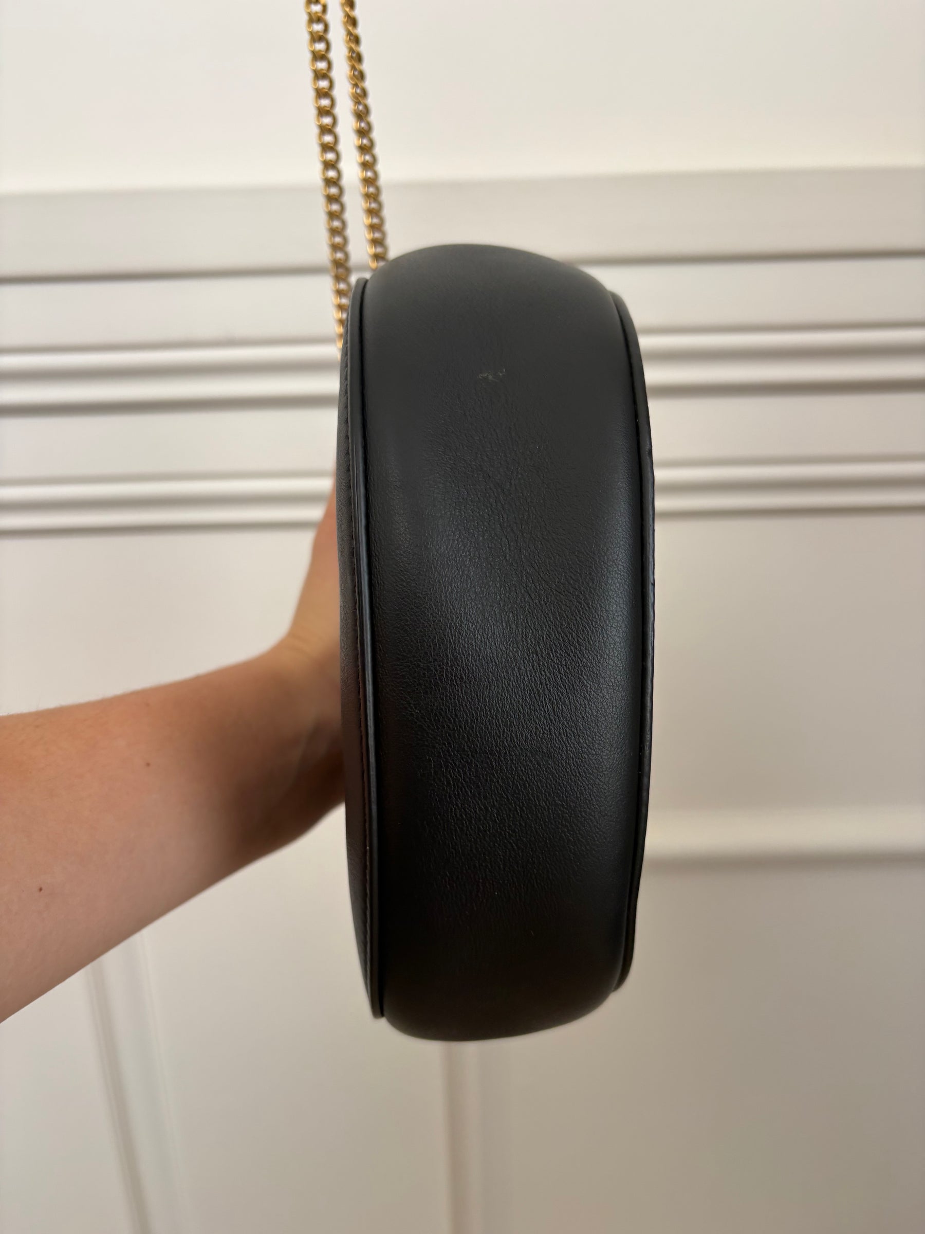 Chloé Black Leather Studded Drew Bag