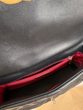 Chanel Black Leather Quilted 19 Bag