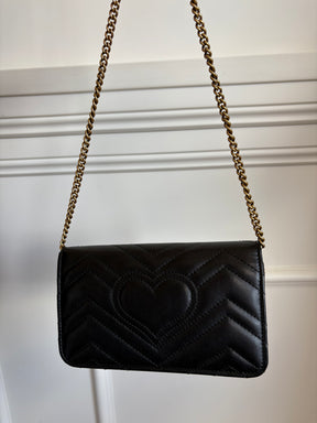 Gucci Black Marmont Mini Cross Body Bag