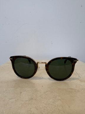 Celine Tortoishell Sunglasses With Gold Hardware