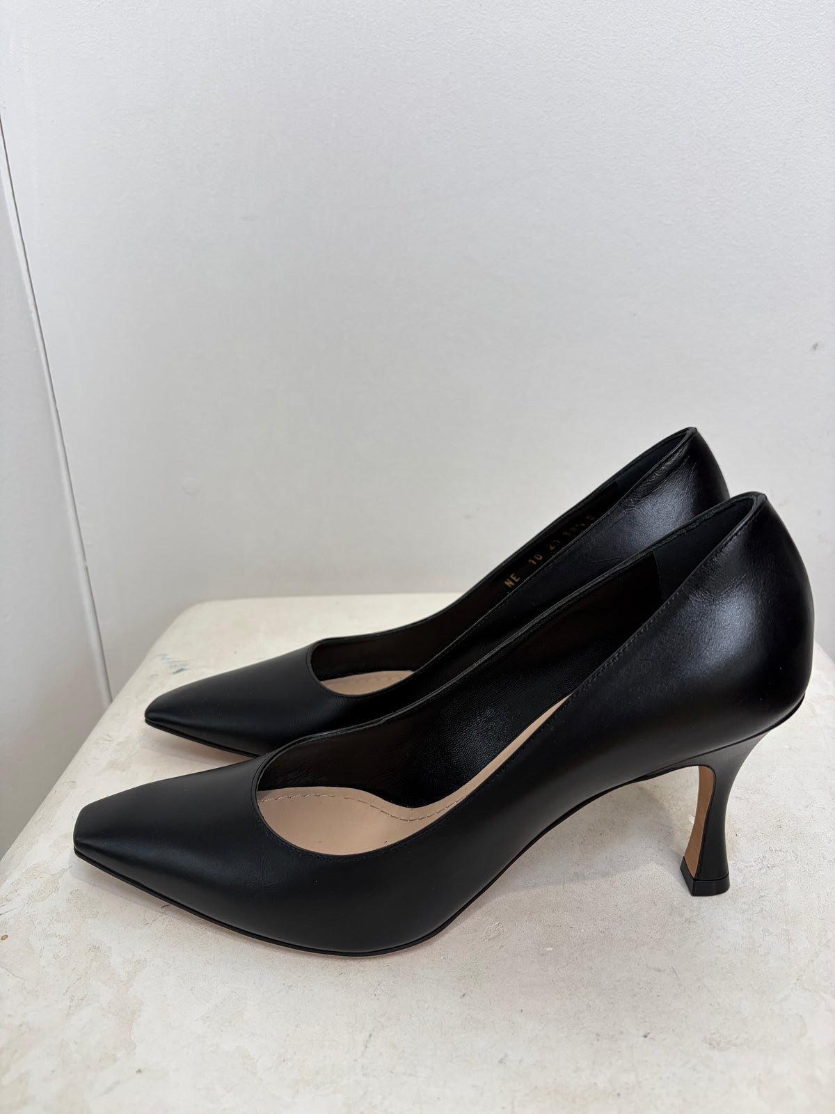 Dior Black Leather Pump, 38.5 D