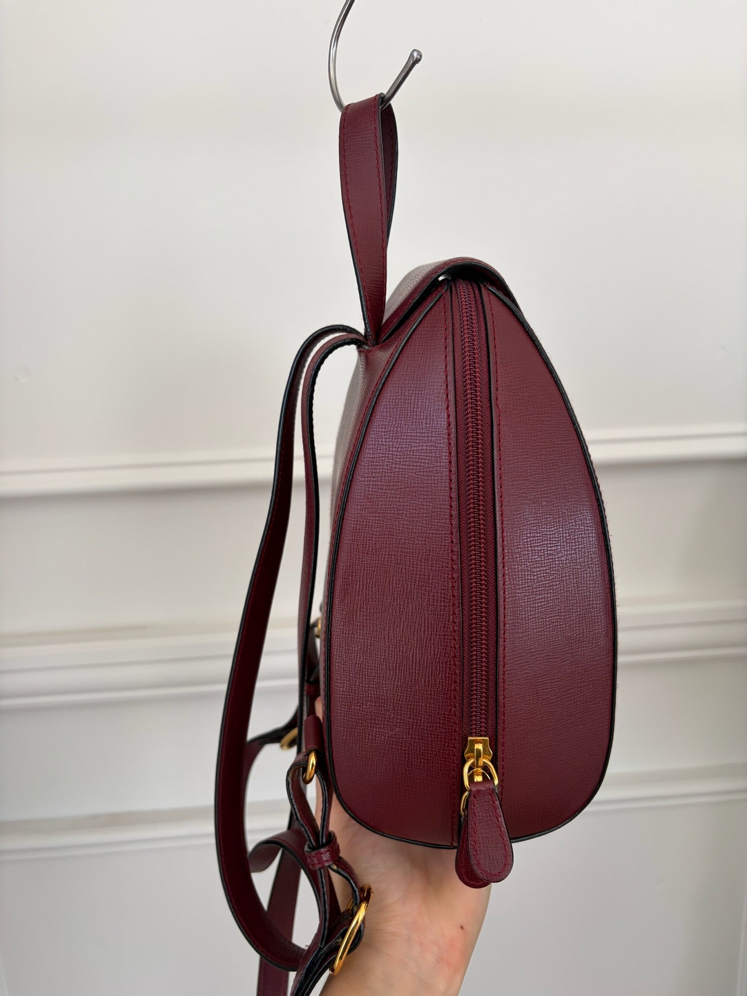 Cartier Burgundy Leather Muste De Cartier Backpack
