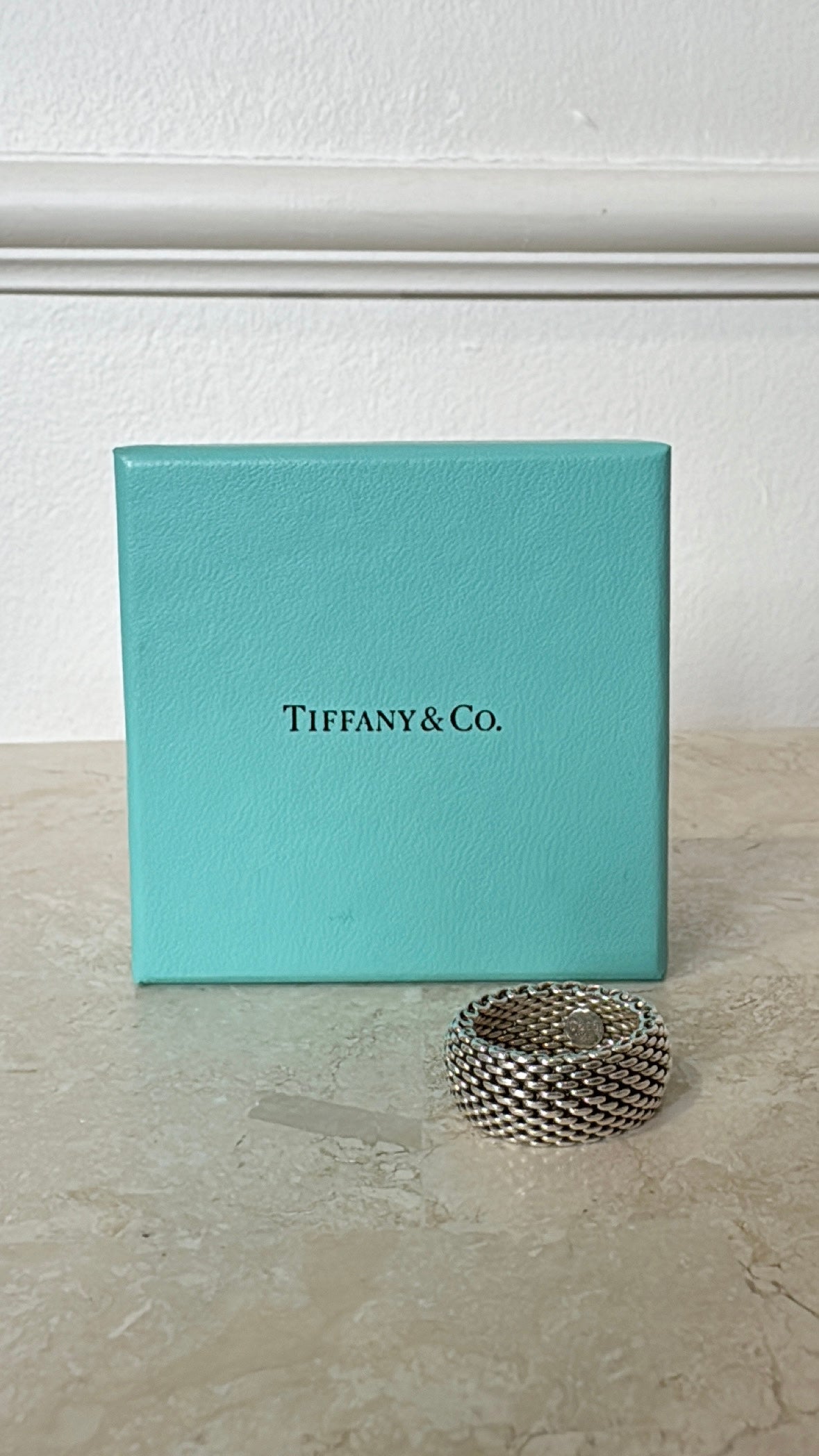 Tiffany & Co. Sterling Silver Somerset Ring, 60