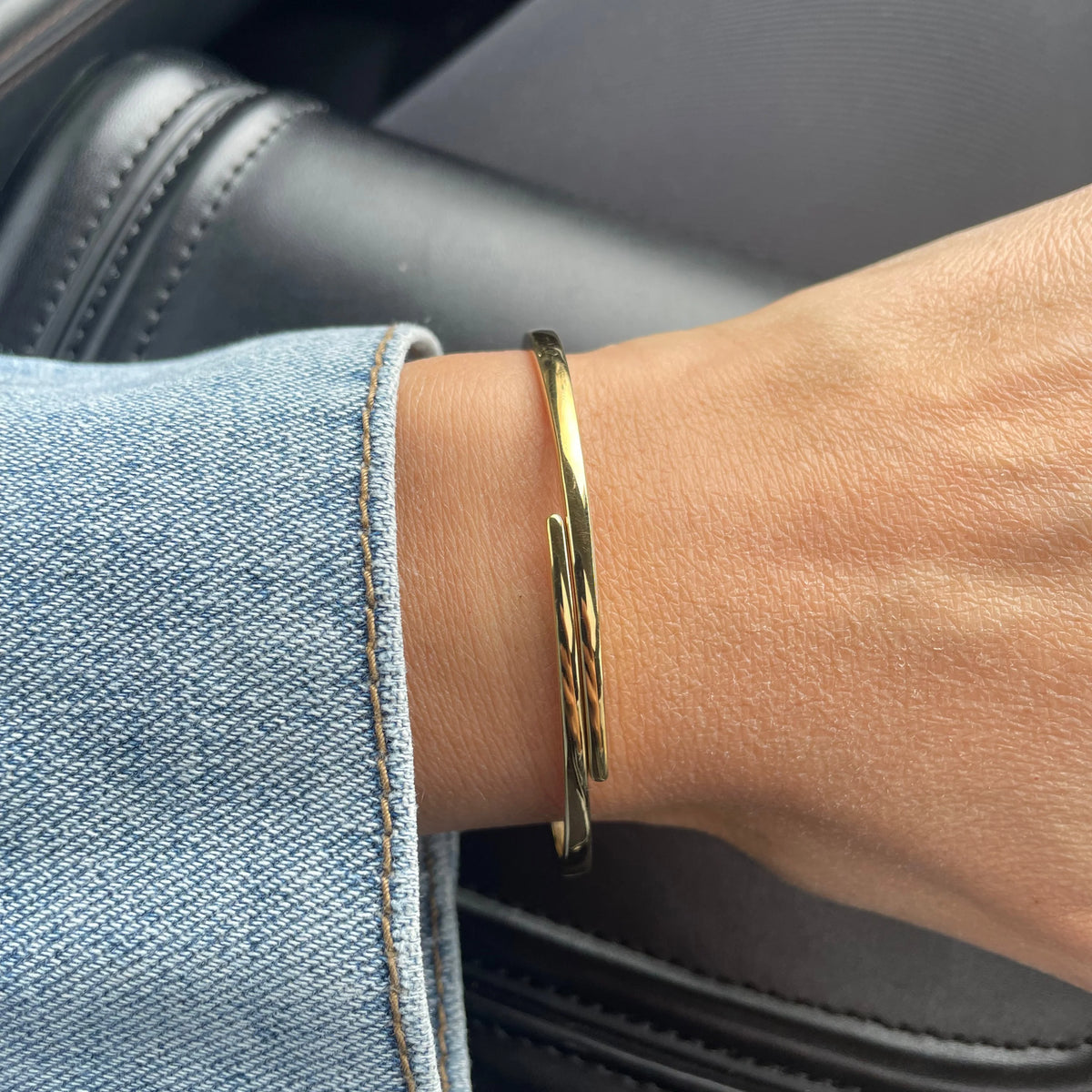 Goldie Paris Gold Open Wrap Bangle
