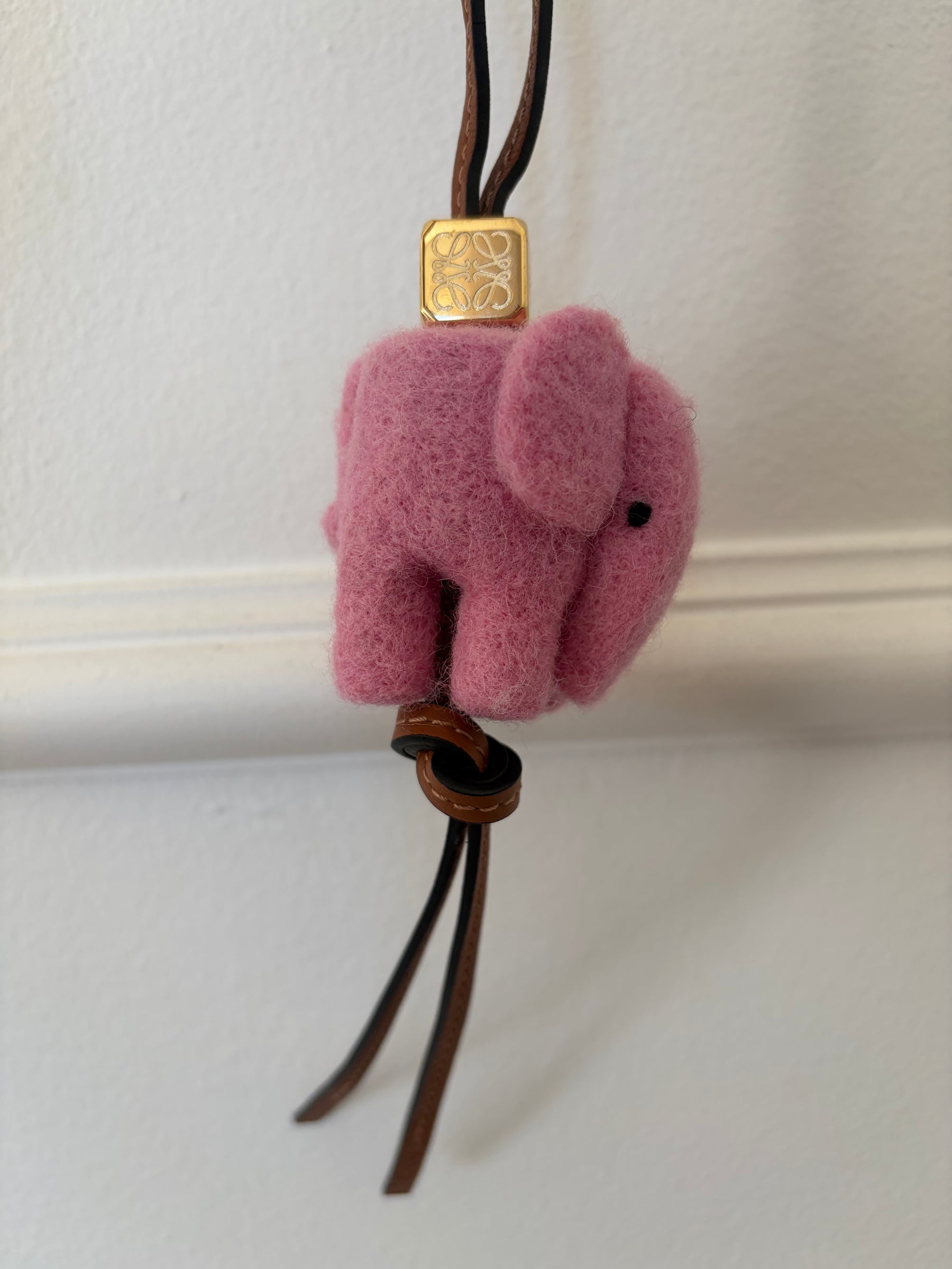 Loewe Pink Elephant Bag Charm