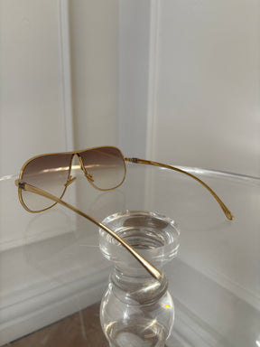 Miu Miu Ombre Aviator Sunglasses In Gold
