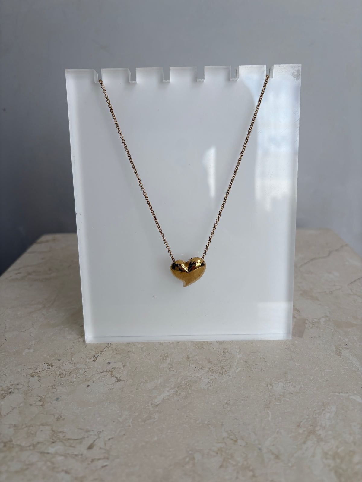NomNom Solid Gold Heart On Chain