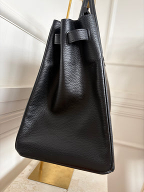 Hermès Birkin 40 in Noir Courchevel Leather