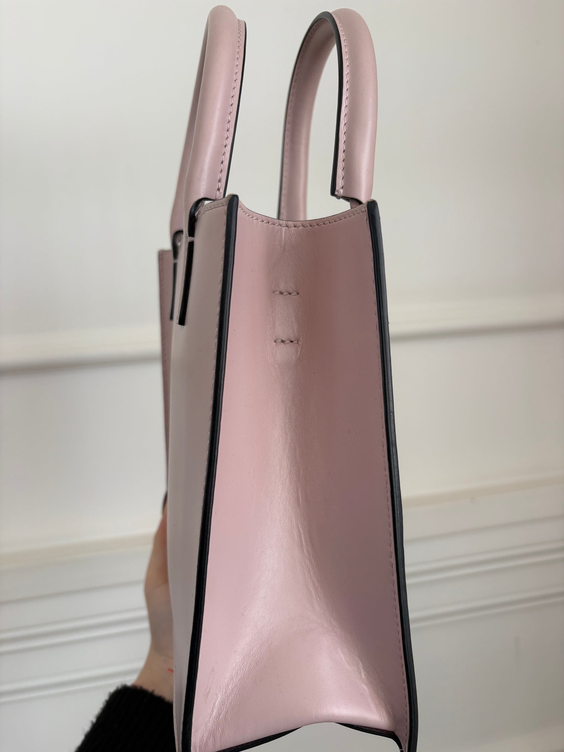 Valentino Garavani Blush Pink Mini Logo Shoulder Tote