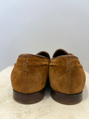 Sergio Rossi Brown Suede Loafers, 37.5