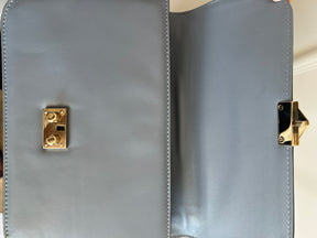 Valentino Garavani Pale Blue Leather Rockstud Spike Chain Shoulder Bag