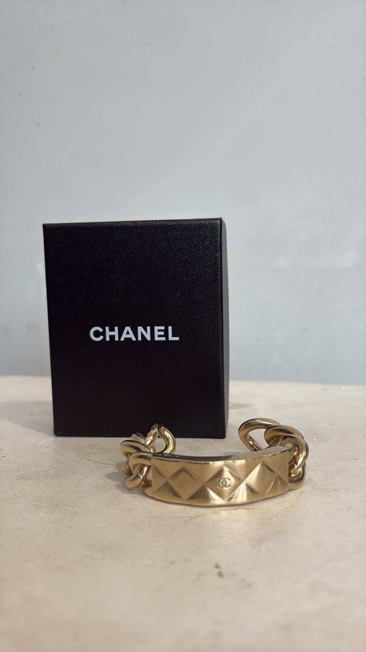 Chanel Gold Tone Cuff