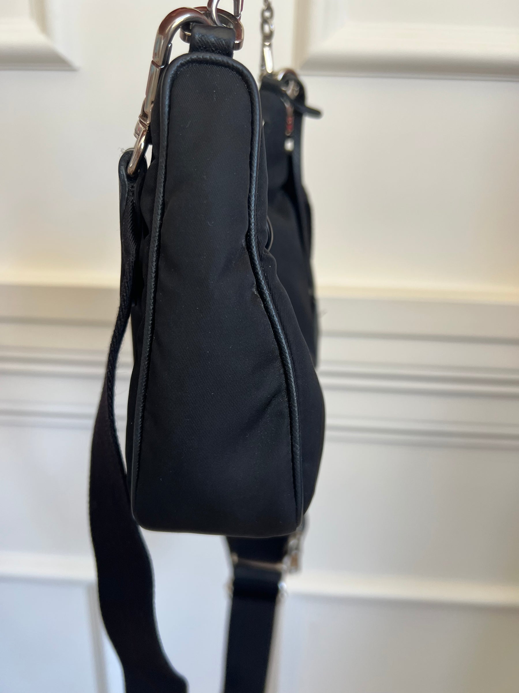 Prada Black Re-Edition 2005 Re-Nylon Shoulder Bag