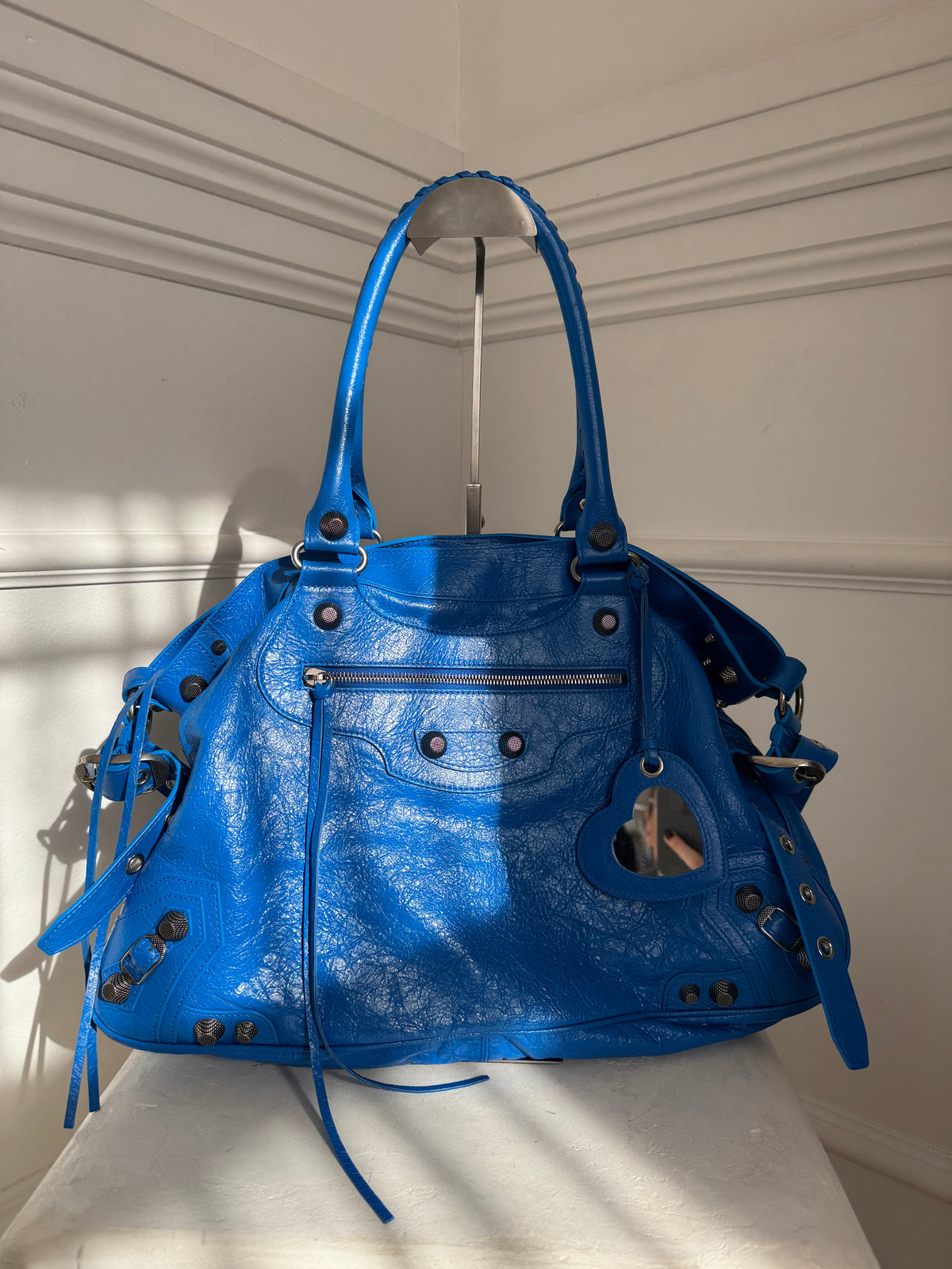 Balenciaga Le City Bag Large in Volcanic Rock Cobalt Blue