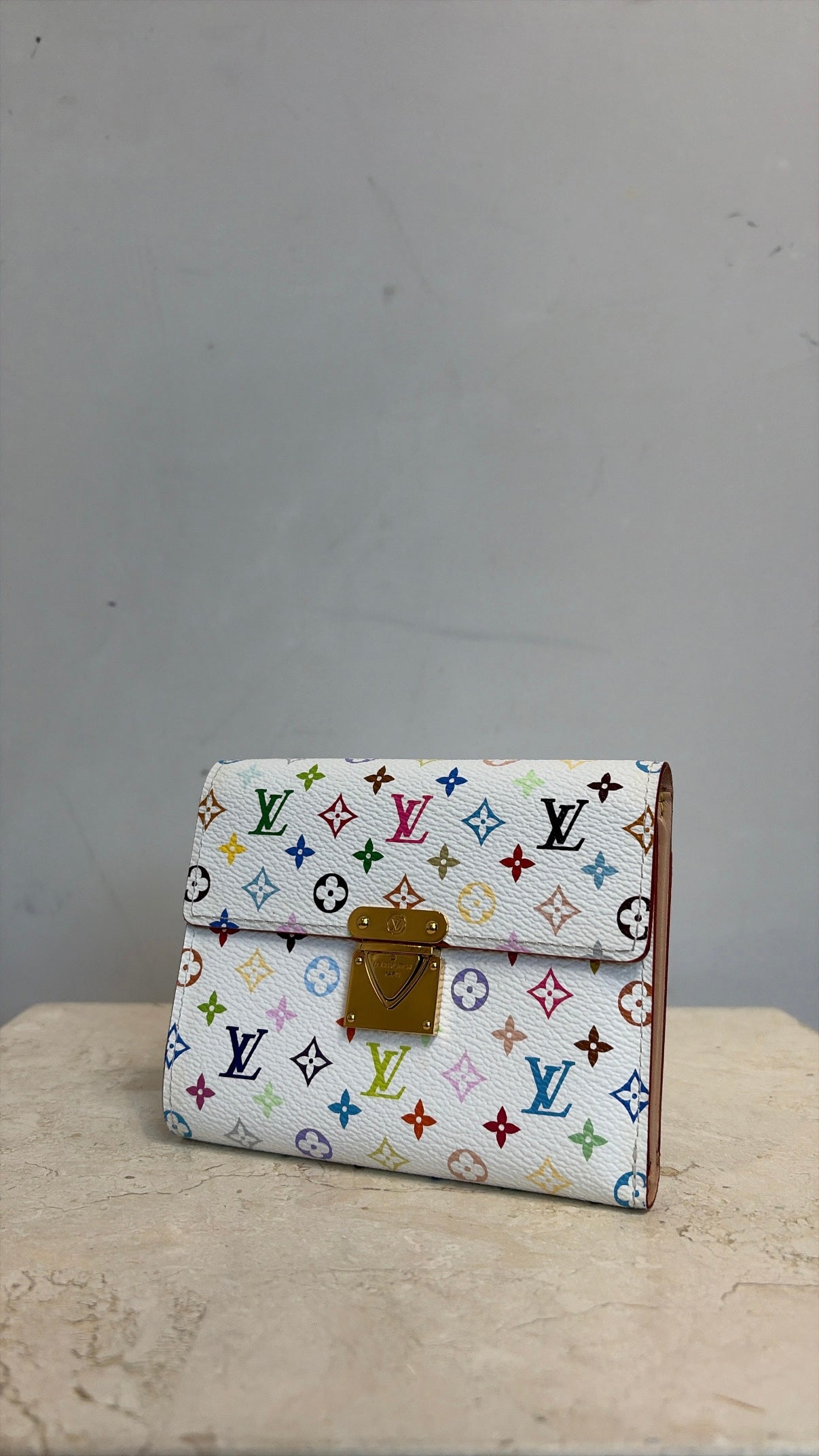Louis Vuitton Koala Wallet White Multicolour