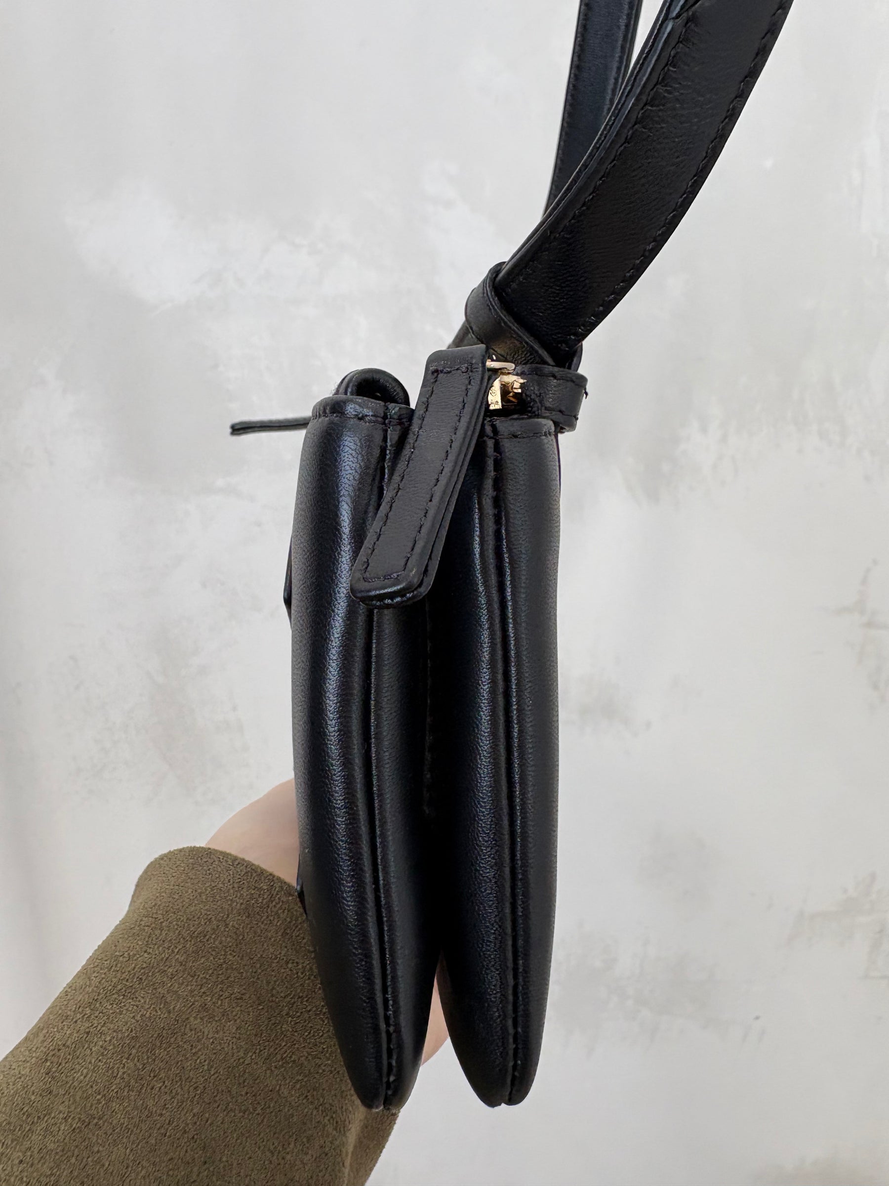 Chanel Lambskin Mania Waist Belt Bag Black