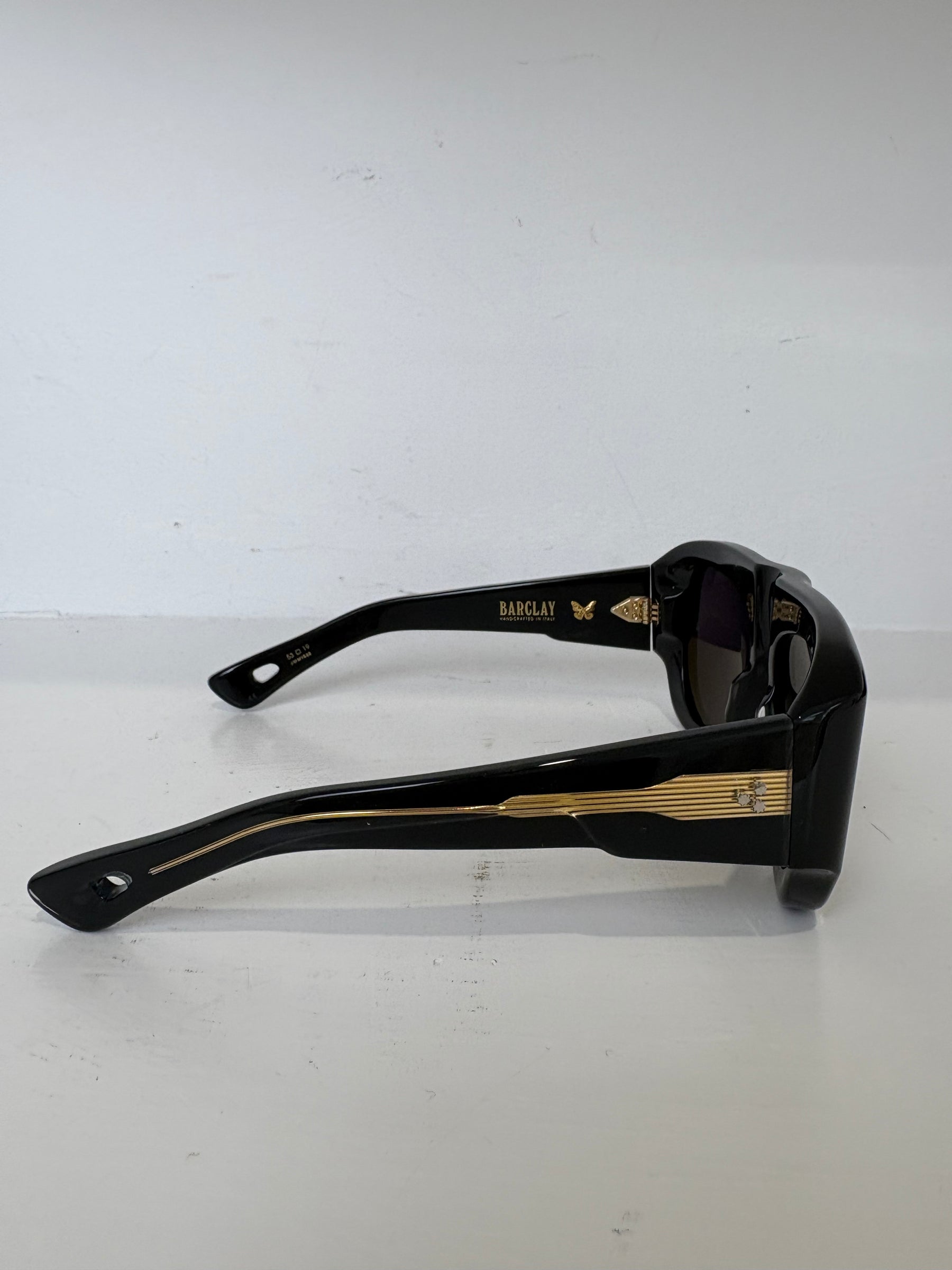 Jacques Marie Mage Barclay Aviator Style Acetate Sunglasses Brown
