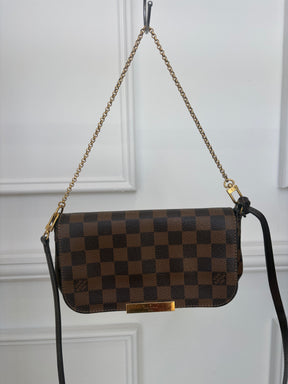 Louis Vuitton Favourite Cross Body MM Brown Damier Bag