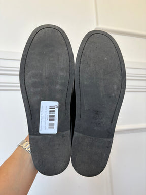 Dior Black Leather Backless "Boy"  Mule Loafer, 39 D