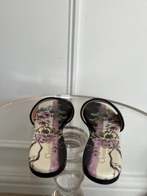 Dior D Way slides Black White, 36