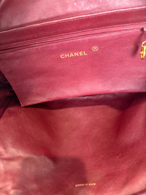 Chanel Navy Lambskin Leather Shoulder Camera Bag