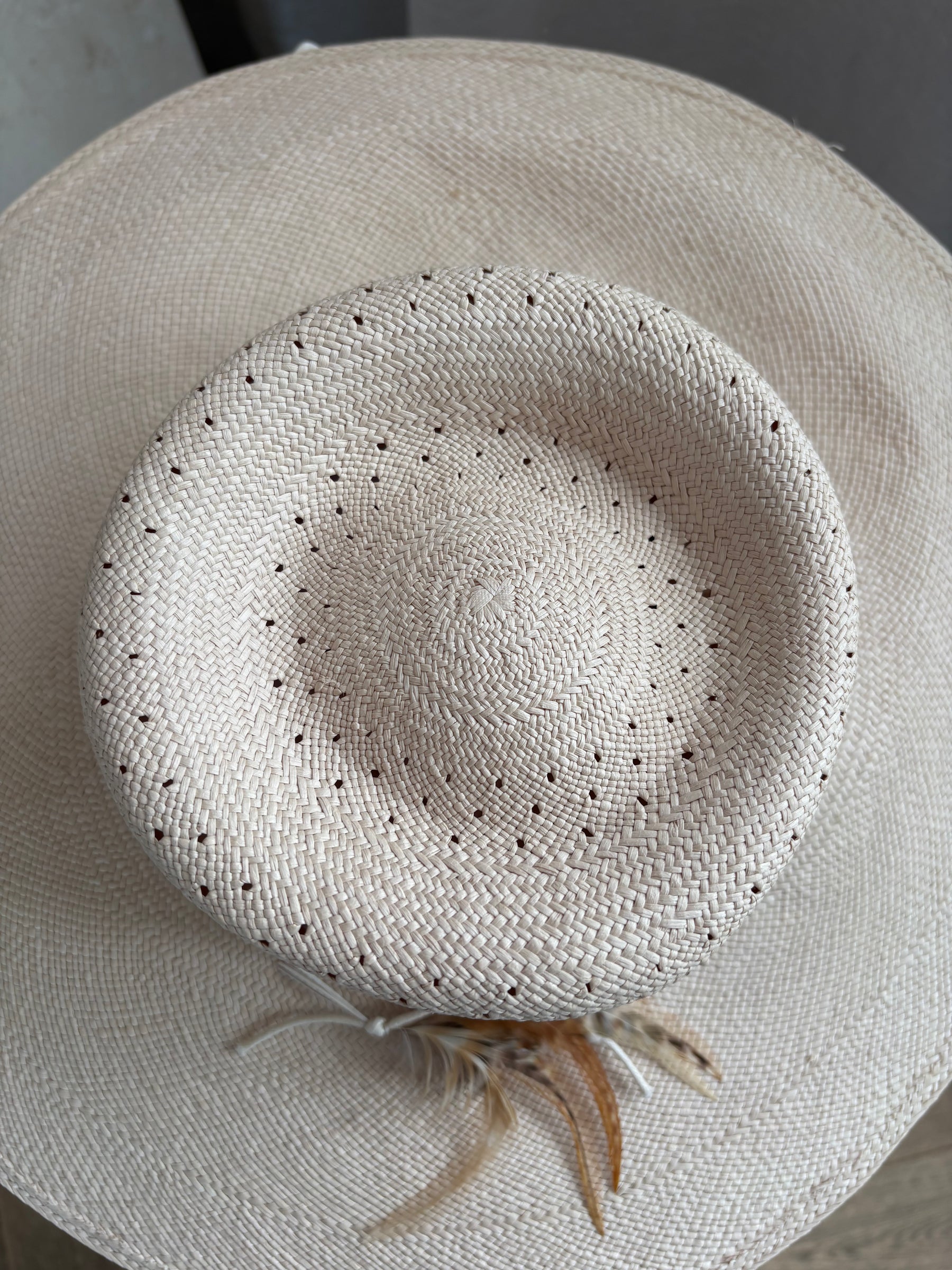 Zimmermann Spotted Vent Crown Sun Hat, Small
