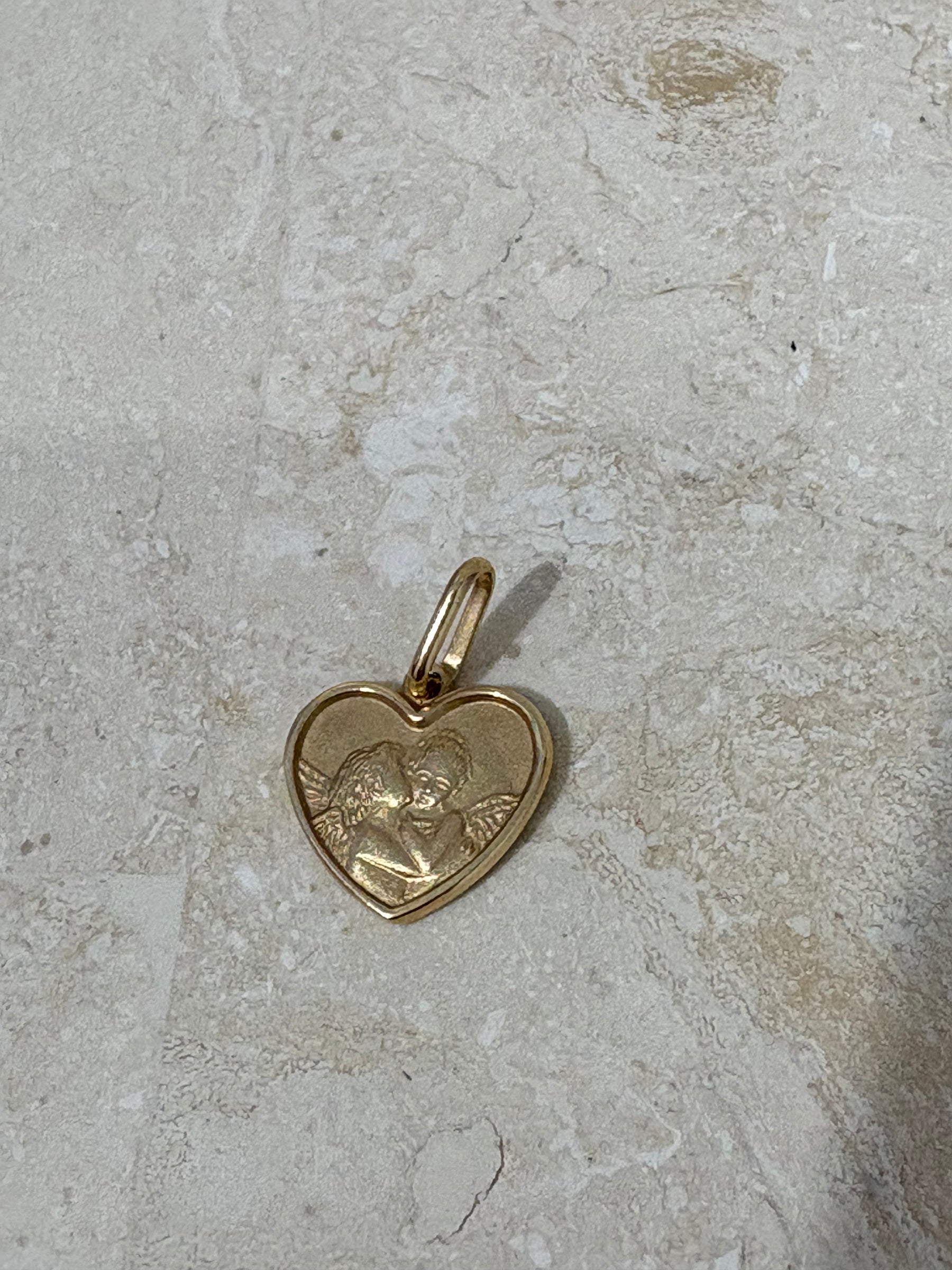 Baby Anything Ti Amo Angels Pendant 14k Yellow Gold
